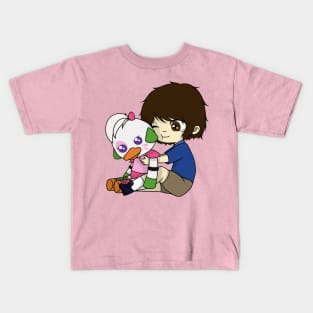 FNAF security breach (gregory and chica plush) Kids T-Shirt